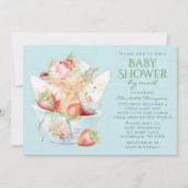 Baby shower per post Waterverf Floral Boy Fairy Kaart (Voorkant)