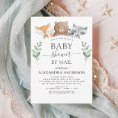 Baby shower per post Woodland Eucalyptus groen Kaart