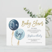 Baby shower per postbode kaart (Staand voorkant)