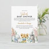 Baby shower per postdierlijk kovid masker (Staand voorkant)