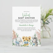 Baby shower per postdierlijk kovid masker (Staand voorkant)