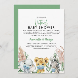 Baby shower per postdierlijk kovid masker