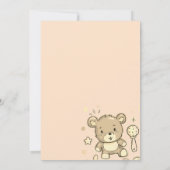 Baby shower per postuitnodiging kaart (Achterkant)