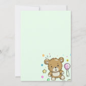 Baby shower per postuitnodiging kaart (Achterkant)