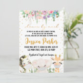 Baby shower per postuitnodiging kaart (Staand voorkant)