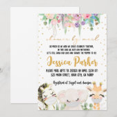 Baby shower per postuitnodiging kaart (Voorkant / Achterkant)