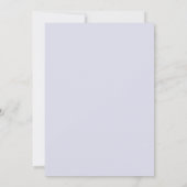 Baby shower per Waterverf Lila en Sky Blue Kaart (Achterkant)