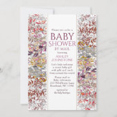 Baby shower per Waterverf Wilde bloemen Kaart (Voorkant)