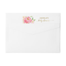 Baby shower Perzik en Roze Pony Flowers