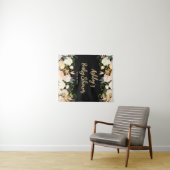 Baby shower Photo Booth Achtergrond Floral Prop Zw Wandkleed (In Situ (horizontaal))