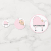 Baby shower Piano Music Confetti (Achterkanten)