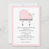 Baby shower Piano Music Kaart (Voorkant)