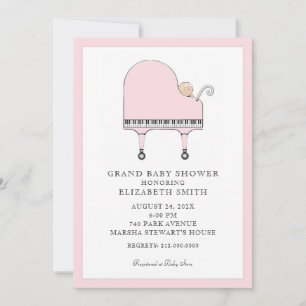 Baby Shower Pianomuziek Kaart