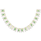 Baby shower "Picknick Floral" Swallowtail Banner (Alle)