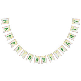 Baby shower "Picknick Floral" Swallowtail Banner