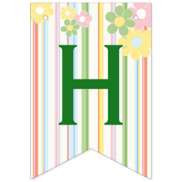 Baby shower "Picknick Floral" Swallowtail Banner
