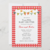 baby shower Picnic/BBQ/Woodland Kaart (Achterkant)