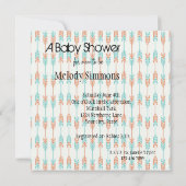 Baby shower Pijlen Kaart (Achterkant)