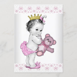 Baby shower Pink Princess Kaart
