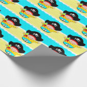 Baby shower Pirate Gift Cadeaupapier (Hoek)