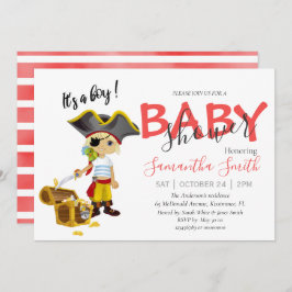 Baby shower piratenjongen Aankondiging