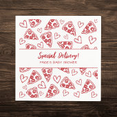 Baby shower Pizza Party Italiaans Speciale Aanbied Servet