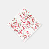 Baby shower Pizza Party Italiaans Speciale Aanbied Servet (Hoek)