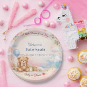 Baby Shower Plates | Bloom Dream Theme Papieren Bordje (Feest)