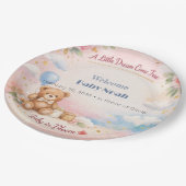 Baby Shower Plates | Bloom Dream Theme Papieren Bordje (Gekanteld)