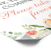 Baby shower-pleisterbord poster (Hoek)
