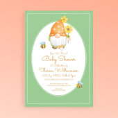 Baby Shower | Polka Dot Gnome Bumble Bee Kaart