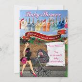 Baby shower Polka Dot Kaart (Voorkant)