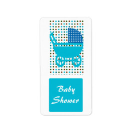 Baby shower Polkadot Baby Carriage Etiket