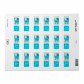 Baby shower Polkadot Baby Carriage Etiket (Full Sheet)