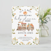 Baby shower pompoen kaart (Staand voorkant)