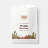 Baby shower pompoen minimalistische Baby Bedankzakje (Voorkant)