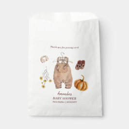 Baby shower pompoen minimalistische Baby Bedankzakje