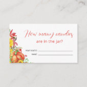 Baby shower pompoen raden hoeveel Snoepjes Informatiekaartje (Voorkant)