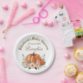  Baby shower - Pompoen Thema voor Papieren Bordje (Feest)