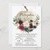 Baby shower pompoenen - Herfst Baby shower Kaart (Voorkant)