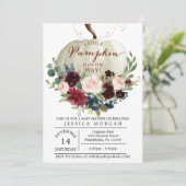 Baby shower pompoenen - Herfst Baby shower Kaart (Staand voorkant)