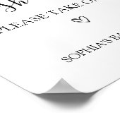 Baby shower Pop het als ze Poppen tekenen Poster (Hoek)