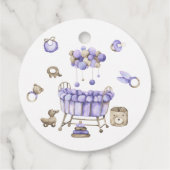 Baby shower - pop it! wanneer ze barst bedankjes labels (Achterkant)
