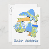 Baby shower Post Kaart (Voorkant / Achterkant)