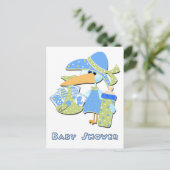 Baby shower Post Kaart (Staand voorkant)