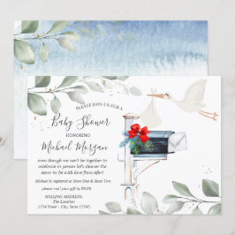 Baby shower Postbus per post opslaan Kaart