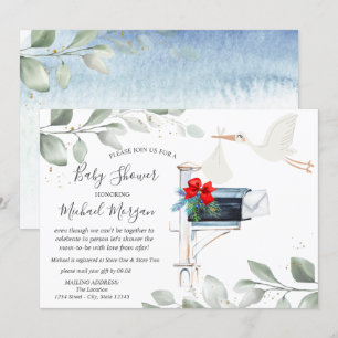 Baby shower Postbus per post opslaan Kaart