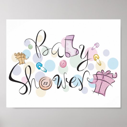 Baby shower Poster (Voorkant)
