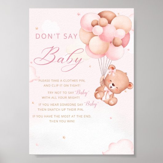 baby shower poster (Voorkant)