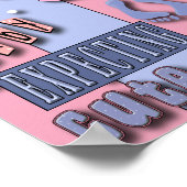 Baby shower Poster afdrukken (Hoek)